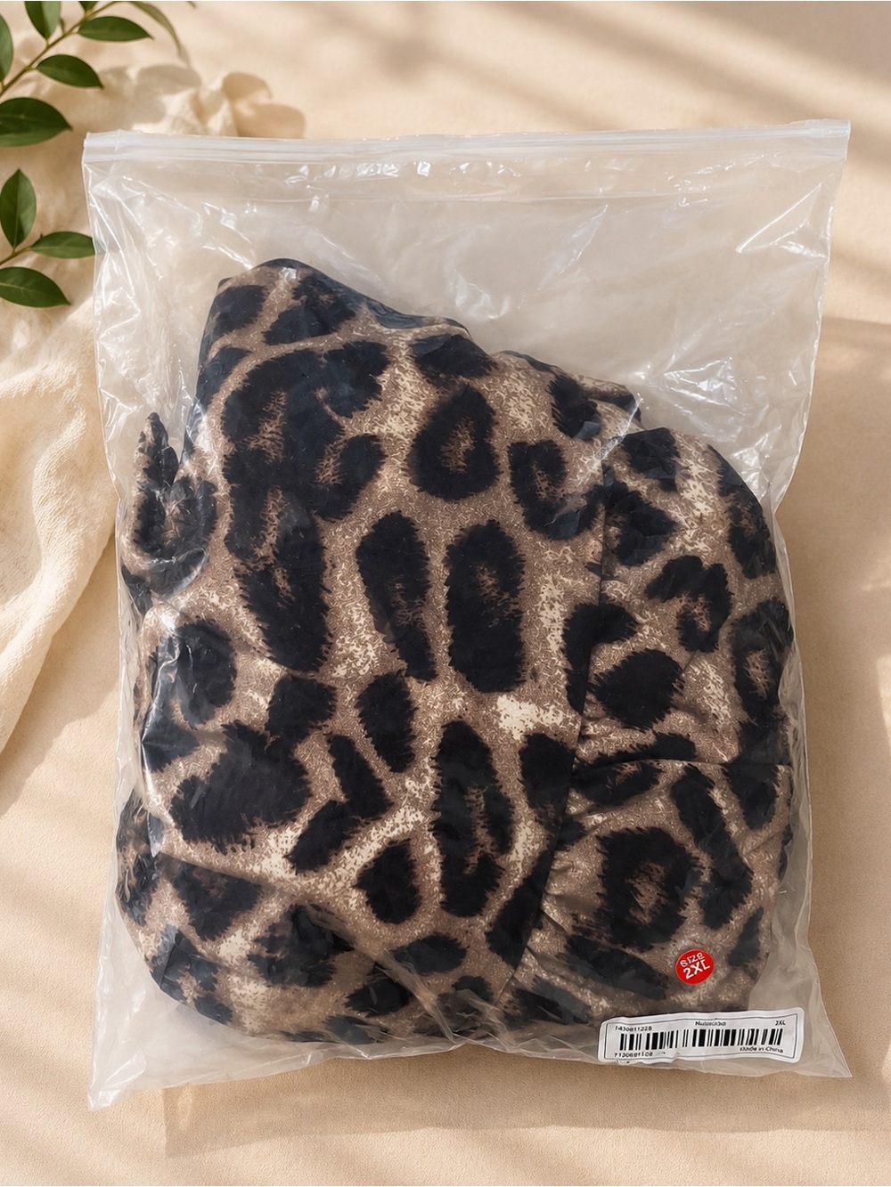 Leopard Print V-Neck Maxi Dress - Brown/Black - Picture 6 of 6